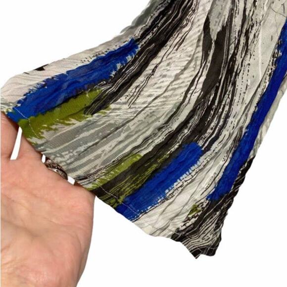 Lane Bryant Abstract Multicolor Crinkled Overpiece Duster Size 14/16 - Picture 4 of 9